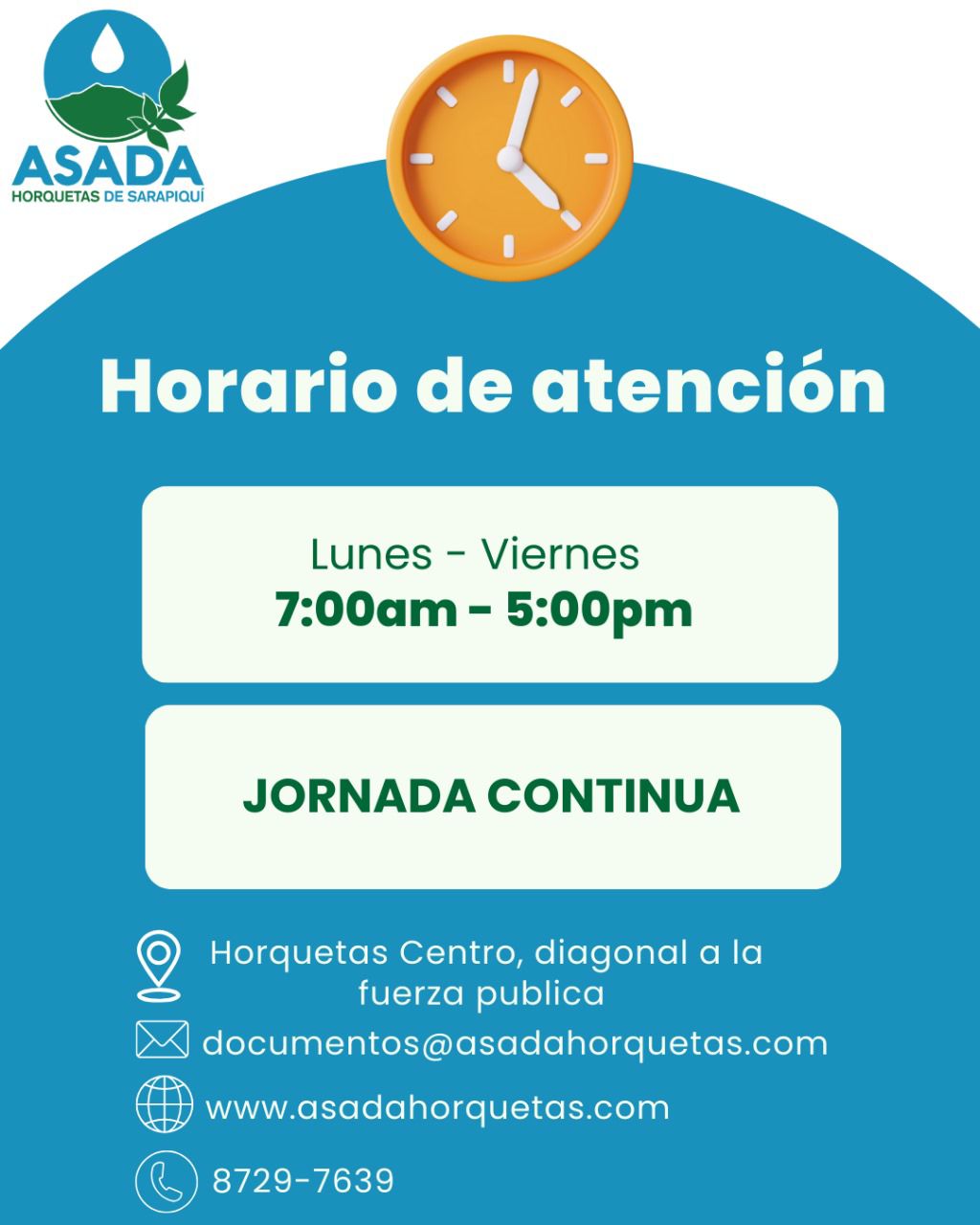 Horario de atención